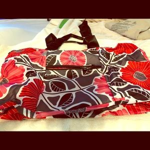 Foldable floral Vera Bradley duffle bag
